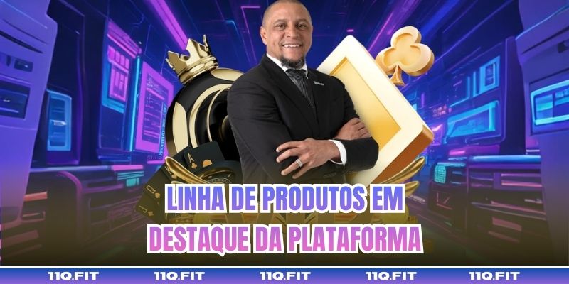 Linha de produtos em destaque da plataforma